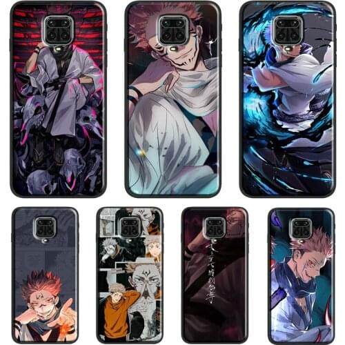 Ryomen Sukuna Jujutsu Kaisen Anime Funda For Xiaomi Redmi Note 10 Pro Note 9 Pro Note 8 Pro 7 K40 8T 9S 9A 9C 9T Case Cover