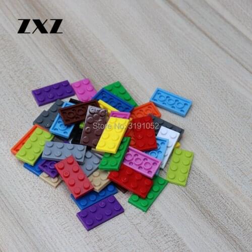 Wholesale Short Building Blocks Bricks Plate 2 x 4 DIY Educational Toys for Kids 3020 Plate 500pcs