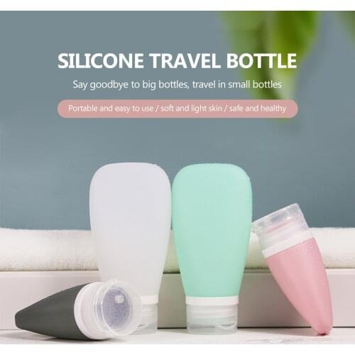 38/60/90ML Leak-proof Travel Cosmetics Bottles Silica Gel Mini Empty Container Shampoo Jars Tools Portable Extrusion Bottling