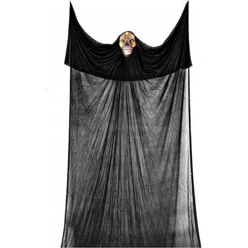 Halloween Hanging Luminous Ghost Pendant Party Layout Props with Scary Voice Specter Adornments Luminous Ghost Pendants