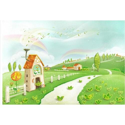 Customized photo wallpaper 3d kids wallpaper Cartoon Castle childrens bed background murals beauty wall paper living room decor