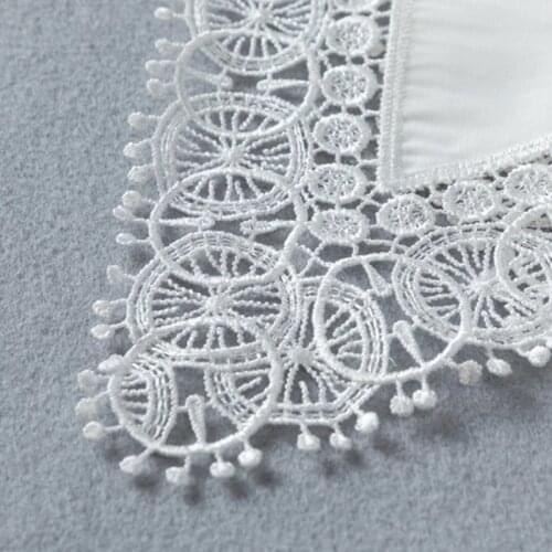 Exquisite Embroidery Womens Fake Collar Ornamental Faux Collar Vintage Shirt Collar Sweater Dress Collar Necklace