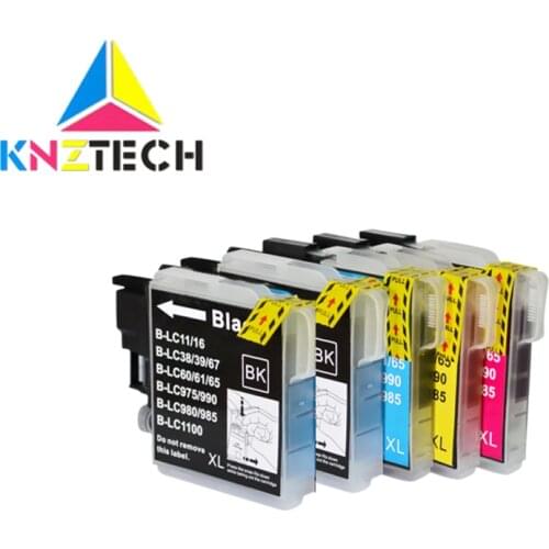 KNZTECH Compatible Ink Cartridge for brother LC11 LC16 LC38 LC39 LC60 LC61 LC65 LC67 LC975 LC980 LC985 LC990 LC1100