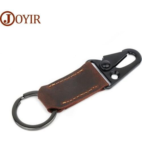 JOYIR Genuine Leather Key Wallet High Quality Women Men Keychain Housekeeper Key Ring Keys Hodler Organizer Gifts New