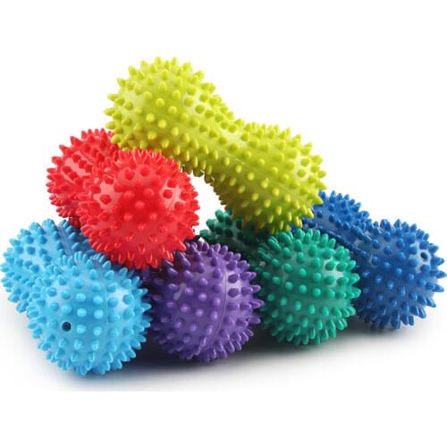 Peanut Massage Ball Fascia Ball Fitness Hedgehog Ball Lifting Ball Relieving Muscle Pain Stress Peanut Acupoint Ball Therapy