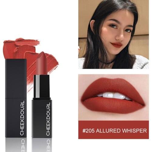 New 5 Colors Lipstick Matte Long-Lasting Lipstick No-Stick Cup No-Fading Lip Stick Fog Surface Waterproof Lipstick Cosmetics