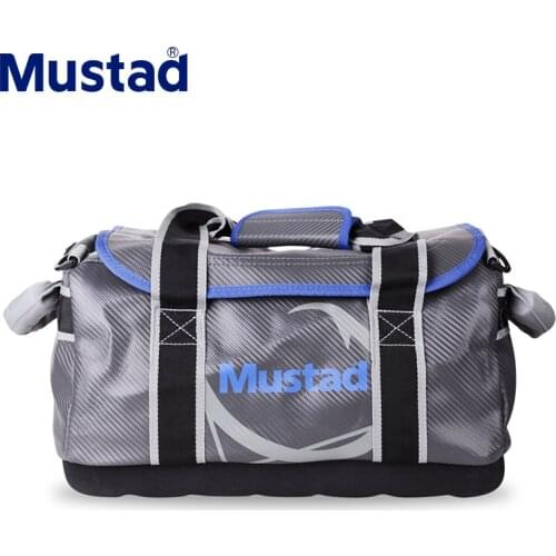 MUSTAD Boat Fishing Bag Multifunctional Outdoor Handbag Large Capacity PVC Waterproof Bag Lure Case Fish Pesca Fishing Tackle