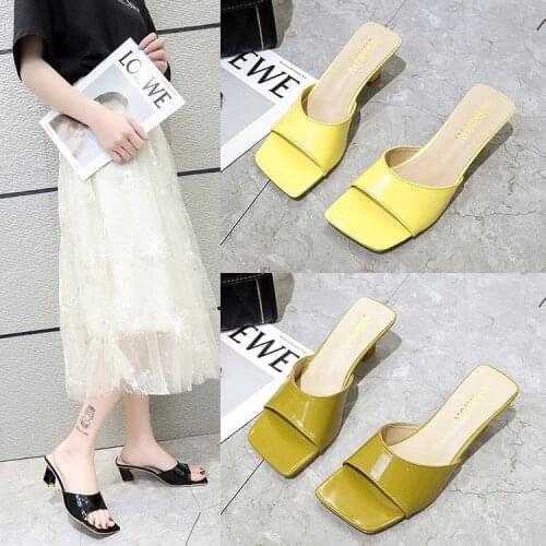 Fashion Multicolour Open Toe Ankle Strap Women Sandals Sexy High Heels Lady Shoes Buckle 6.5cm Low Heel Summer Sandals