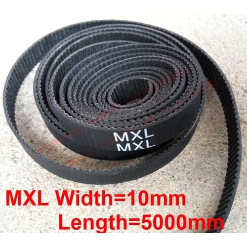 Whole sale 5 meter MXL open Timing belt Pitch 0.08"(2.032mm) Neoprene width 10mm MXL Timing belt pulley free shipping