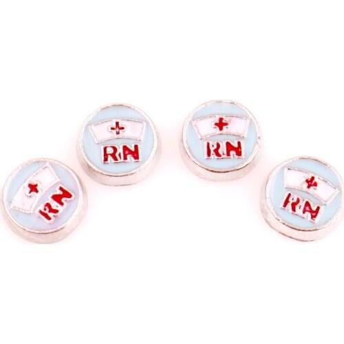 20Pcs/Lot Nurse Floating Charms Hand-made DIY for Glass Lockets