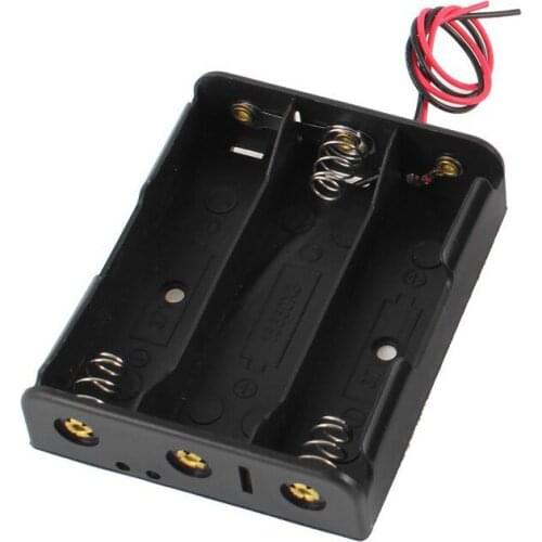 90pcs/lot MasterFire 3.7V Flat Tip Black Plastic 18650 Battery Storage Case Cover Box Holder for 3 x 18650 Lithium Batteries