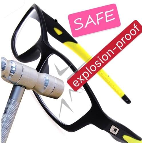 Sports Plain Glass Spectacles Explosion-proof Glasses Frames Clear Eyeglasses Transparent Fashion Full Frame Mens Accessories