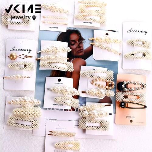 VKME Pearl hairpin Headwear Hair accessories Fashion Jewelry