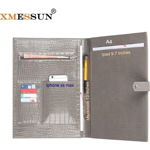XMESSUN Women Ipad Holder Fashion Briefcase Laptop Sleeves Macbook Case A4 File Folder Big Briefcase Paper Ipad Storage INS