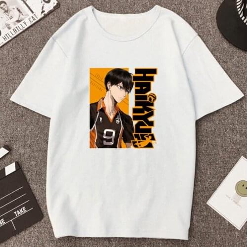 Anime Haikyuu Fly High Printed Women T-shirt Oya Oya Oya Karasuno Manga Tops Female Summer Cotton Casual Streetwear Tee