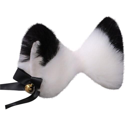 Women Plush Animal Ears Hairpins Lolita Sweet Fluffy Cat Fox Ear Cosplay Anime Hair Clips Party Costume Hair Accessories