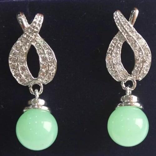 Brinco wedding brincos moda pendientes earring classic black green gem dangle earrings for women jewelry