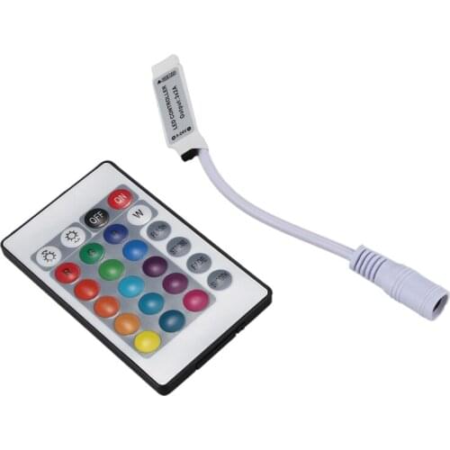 24 Buttons Mini IR Remote Controller for RGB LED Strip