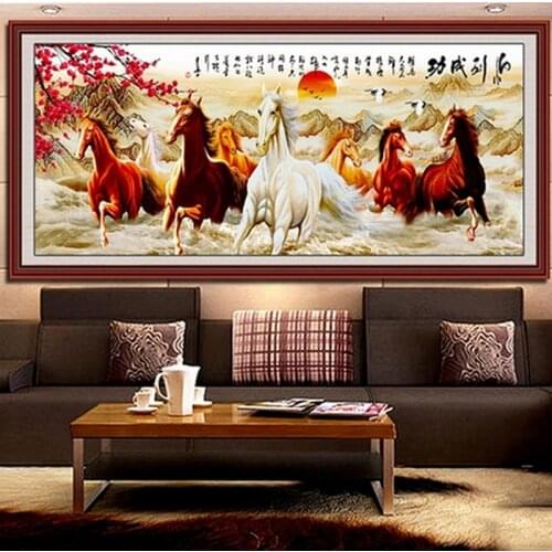 Horses 5D Diamond Painting DIY Embroidery Painting Stitch Handmade Art Craft Kit Cross Tools Home Decor