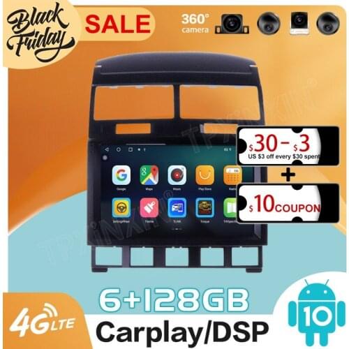Android10 PX6 is Suitable for Volkswagen Touareg GP 2002 2010 GPS Navigation Car Radio Video Stereo Multi-function CarPlay Host