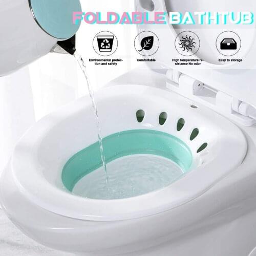 Multifunctional bidet, no squatting toilet basin, pregnant women and elderly people washing butt basin nursing folding basin