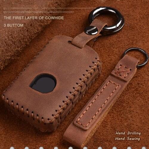 Car Key Cover High Quality Leather For Volvo XC40 XC60 S90 XC90 V90 2017 2018 T5 T6 2015 2016 T8 Car Key Case