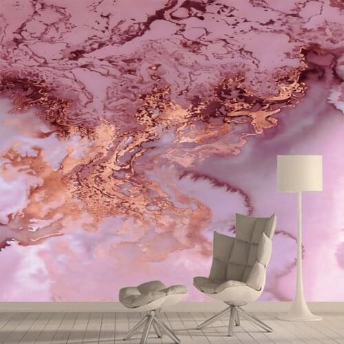Pink Marble 3d Photo Mural Wallpaper Wall Paper Papers Home Decor Wallpapers for Living Room Bedroom Murals Rolls Peel and Stick