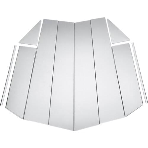 Window Chrome Pillar Post Cover Trim Molding Garnish Accent Stainless Styling for Nissan Qashqai J11 2014 -2017