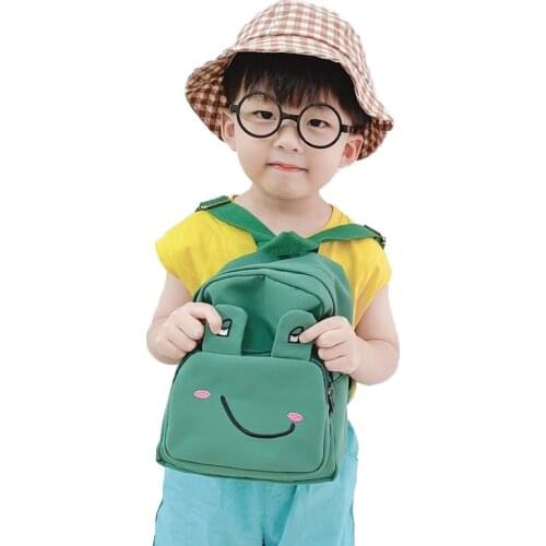Mini green Frog Backpack Childrens Bags 2020 Cartoon Cute Backpack Kindergarten Backpack back to school mini backpack