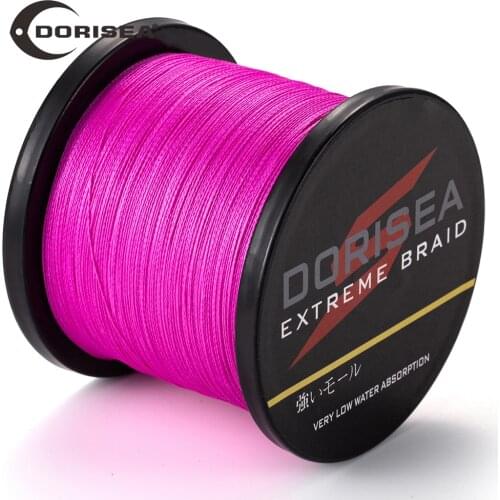 DORISEA Extreme Braided 4 Strands 1000M 6LB-100LB PE Multifilament Fishing Line Wire Pesca