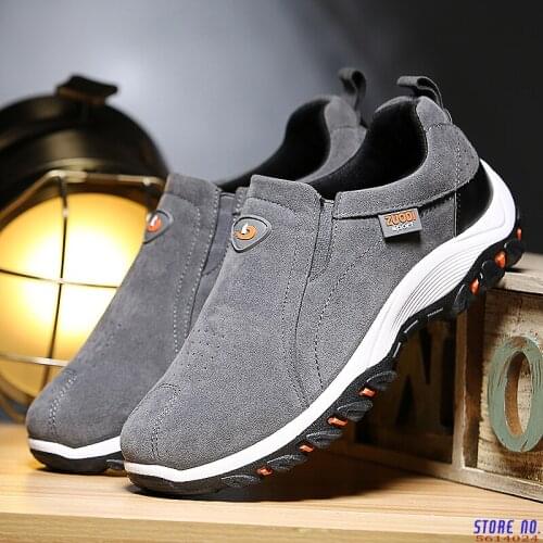 ShengY Mens Walking Shoes Slip-On Comfortable Anti-Slip Sneakers Footwear Breathable Big Size 39-48