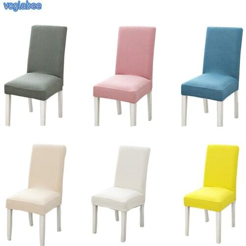Solid Color Chair Covers Spandex Stretch Slipcovers Elastic Dustproof Washable Chair Covers For Hotel Dining Room Party Banquet