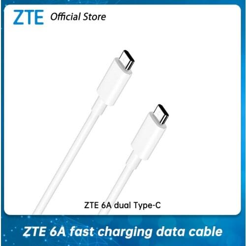 Original ZTE 6A fast charging data cable Type-C compatible 20V/5A laptop