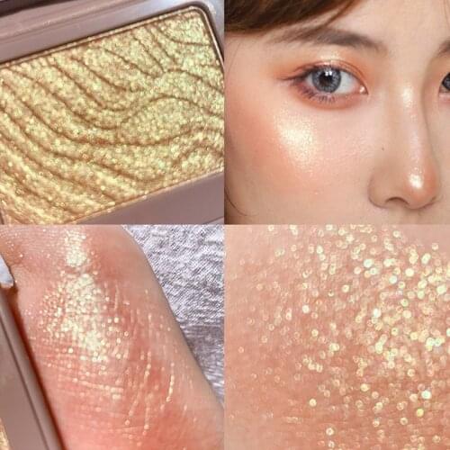 Face Body Makeup Waterproof Shimmer Highlighter Monochrome Eye shadow Palette Highlight Makeup Contour Face High Gloss Powder