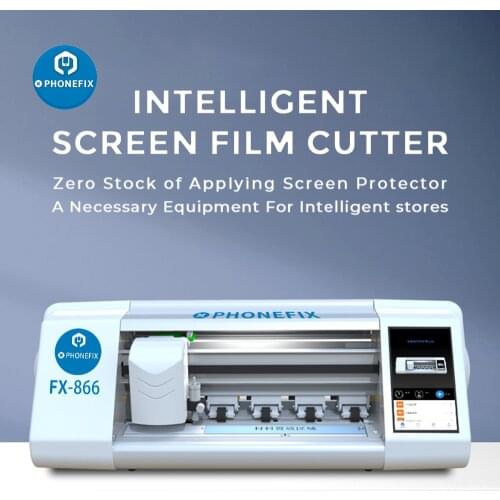 PHONEFIX FX-866 X5 Auto Film cutting machine mobile phone protecting Watch front glass back cover film cut tool protective tape