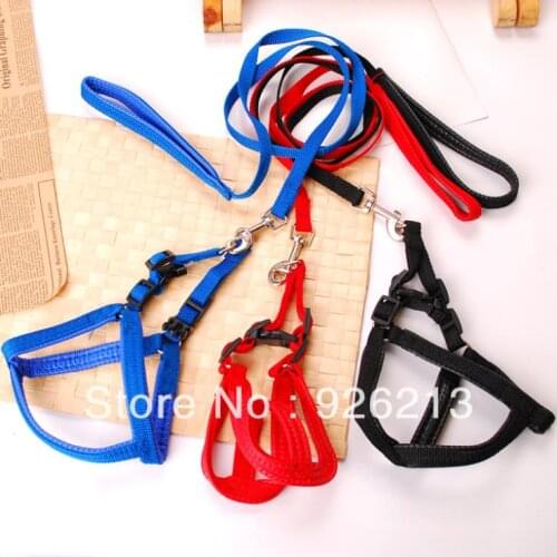 Pet traction rope chest suspenders pet dog leash large dog harness red / blue / black 1pcs/lot