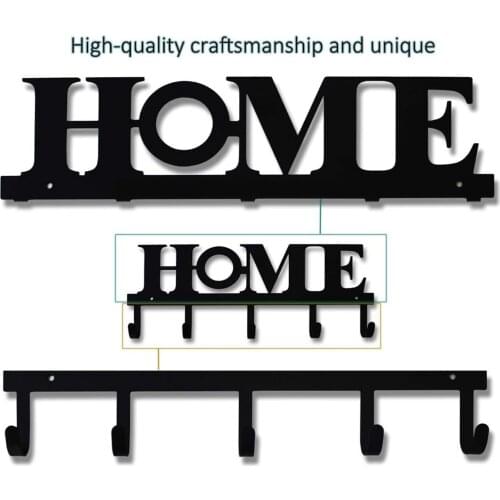 Wall Mounted Key Hook Coat Rack Keyholders Decor Organizer Decorative Wall Farmhouse Purse Wallet Cast Iron Modern Racks