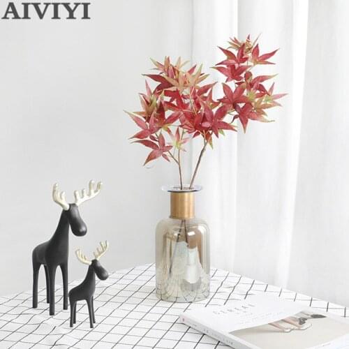Vivid artificial silk maple leaves for family wedding party decoration accessories scraping artificial flower fake flowers
