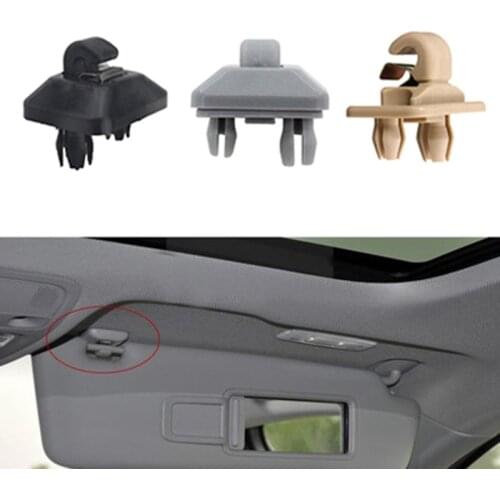 1Pcs Sun Visor Clip Porpor Booya Interior Sun Visor Hook Clip Bracket for A1 A3 A4 A5 Q5(8E0 857 562)A7 B6 B7 B8 S4 S5