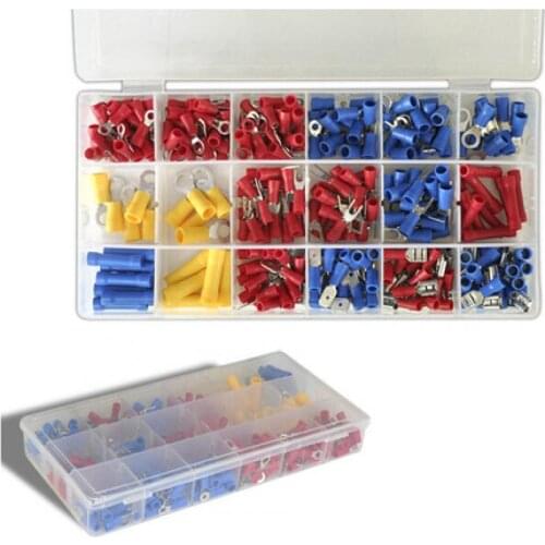 300pcs Assorted Crimp Terminals Set, Wire Connector Wire Terminal Insulation terminal platter Cold pressed terminals