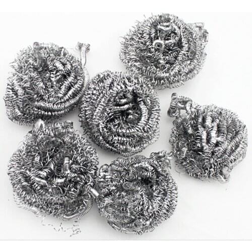 6 Pcs/Lot Practical Soldering Solder Steel Tip Cleaner Cleaning Copper Wire Ball Home Kitchen Clean Household good helper