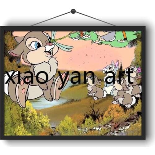 5D DIY Diamond Painting Fawn Bambi Donald Duck Full Diamond Embroidery Handmade Customized Exquisite Home Decoration Disney