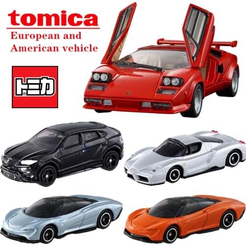 TAKARA TOMY Tomica European And American Car Series Lotus Lamborghini Chevrolet Diecast Baby Toys Collection