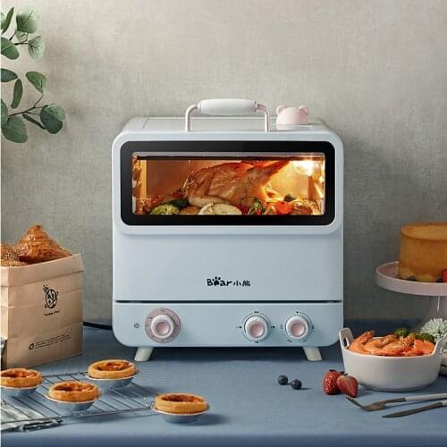 Bear 220V Oven Household 20L Multi-function Automatic Small Baking Steam Oven Oven Bake Cakes and Bread Pizza Oven