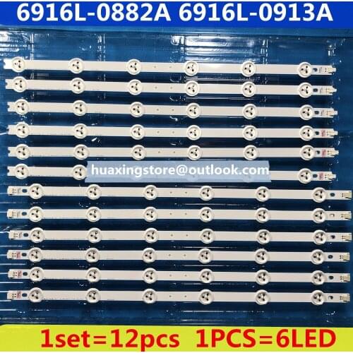 For LG KONKA 42'' TV LED42E320PD 3D42A2000I LC420DUN 6916L-0882A 0913A 1set=12pcs