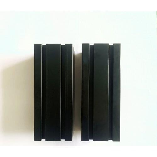 4Pcs 250mm 100100 Aluminum Extrusion Profile Tap M14 1.5 20mm SFX-100 Simulator,Black color