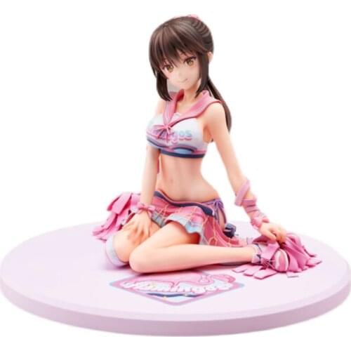 Anime Figure Ponytail Girl Cheerleaders Beautiful Girl Cute Sweet Cartoon Model Hand-Made Model Decoration Doll Toy Collections