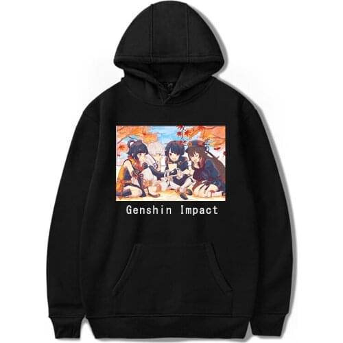 Genshin Impact casual Cool Print Plus Size Fashion Top Streetwear Hot Graphic Game Sweatshirts Hoodies Hip Hop Fashion Women/Men