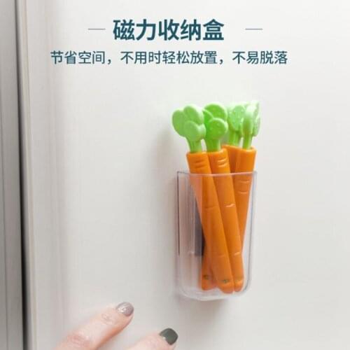Sealing Clip Refrigerator Paste Food Storage Box Sealant Magnetic Paste Carrot Creative Nordic INS Fridge Magnetic Decoration