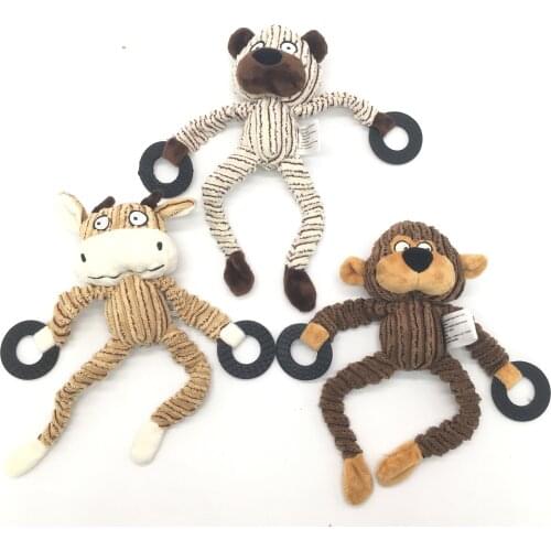 Toys for Dog Squeaky Puppy Play Chew Interactive DogsToy Cleaning Tooth Plush Animal Products Training Pet Supplies